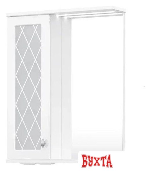 Мебель для ванных комнат Volna Шкаф с зеркалом Milena 55 левый 1