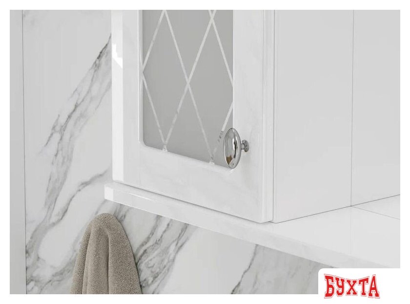 Мебель для ванных комнат Volna Шкаф с зеркалом Milena 55 левый 4