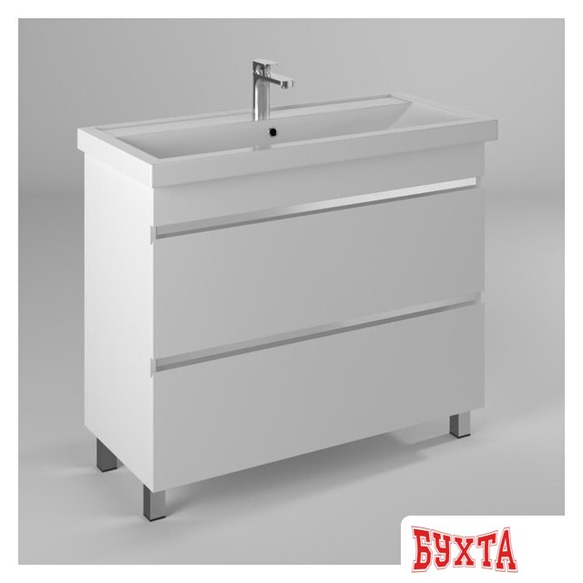 Мебель для ванных комнат Briz Тумба напольная Элен классик 100 с умывальником Фостер