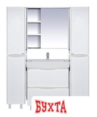 Мебель для ванных комнат Misty Венера - 80 Тумба с 2 ящ. белая - П-Внр01080-012Я 3