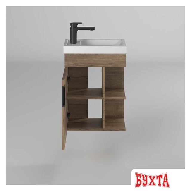 Мебель для ванных комнат Briz Тумба подвесная Берн 45 с умывальником Фостер 2