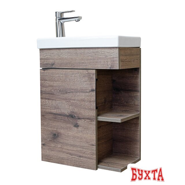 Мебель для ванных комнат Briz Тумба подвесная Берн 45 с умывальником Фостер 5