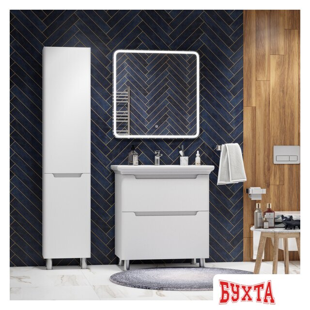 Мебель для ванных комнат Briz Зеркало Альби 80*80 с подсветкой 3