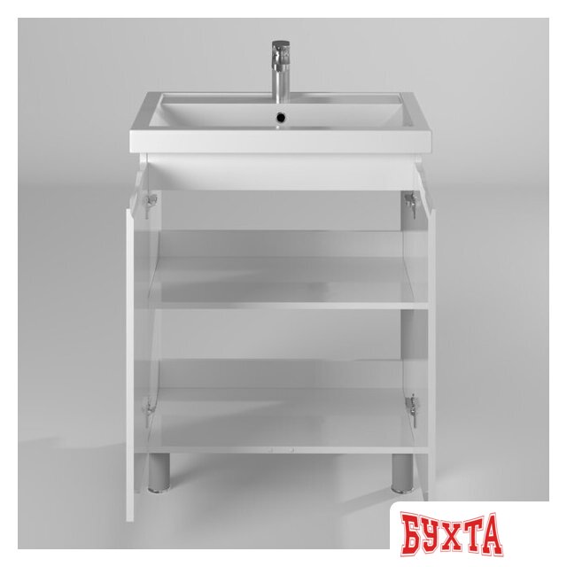 Мебель для ванных комнат Briz Тумба напольная Мальта 70 с умывальником Фостер 2