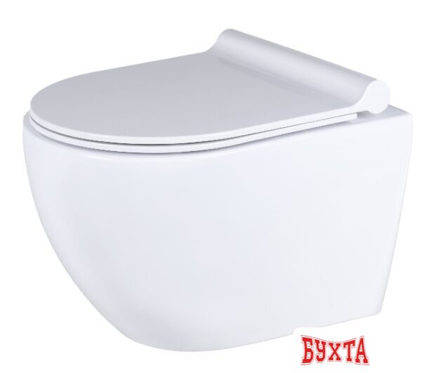 Унитаз подвесной Uptrend Caneo Rimless с сиденьем микролифт