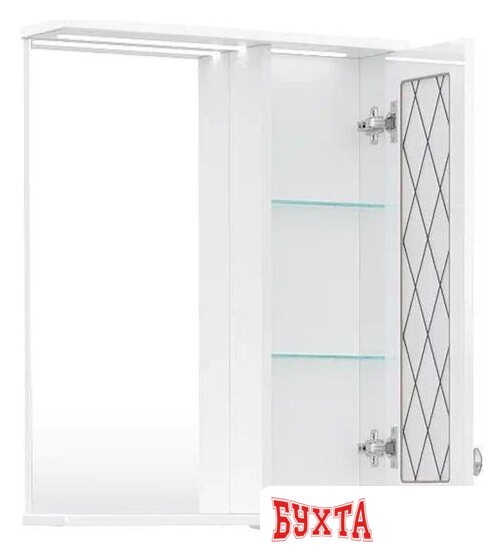 Мебель для ванных комнат Volna Шкаф с зеркалом Milena 55 правый 2