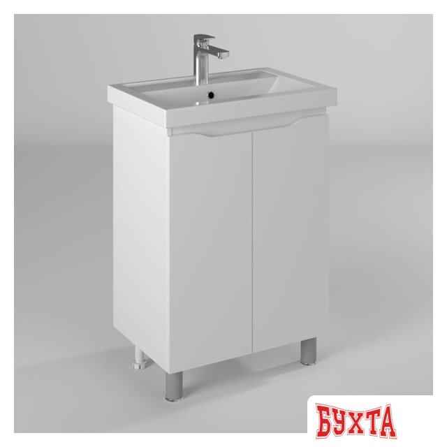 Мебель для ванных комнат Briz Тумба напольная Мальта 60 с умывальником Фостер