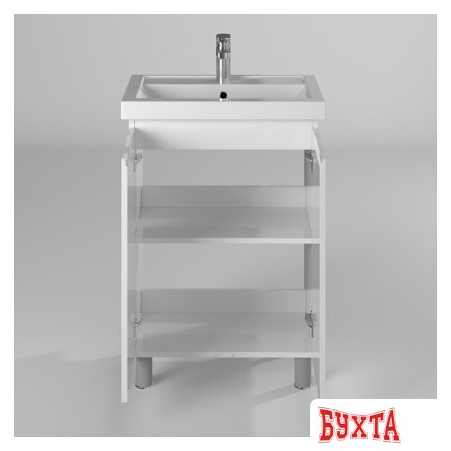 Мебель для ванных комнат Briz Тумба напольная Мальта 60 с умывальником Фостер 2