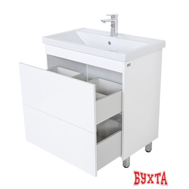 Мебель для ванных комнат Briz Тумба напольная Риччи 80 с умывальником Фостер 5