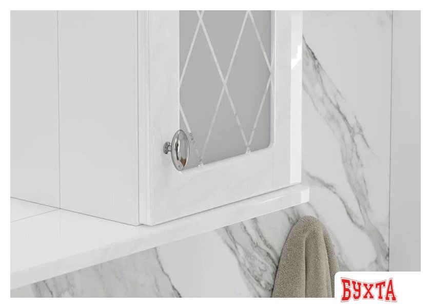 Мебель для ванных комнат Volna Шкаф с зеркалом Milena 70 правый 4