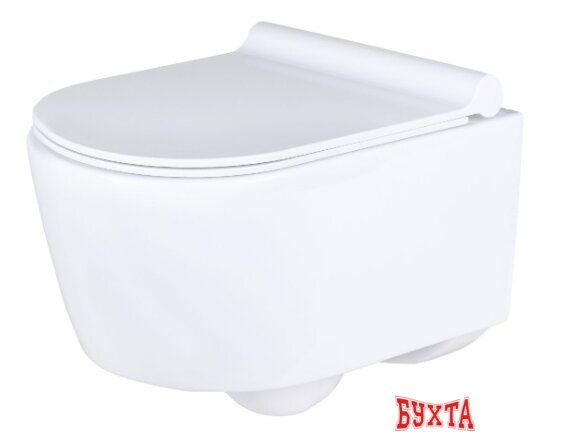 Унитаз подвесной Uptrend Corona Rimless с сиденьем микролифт