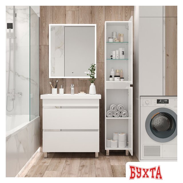 Мебель для ванных комнат Briz Пенал Элен классик 35 правый 3