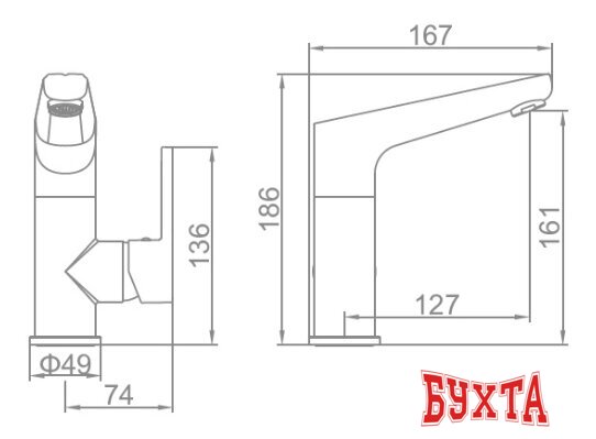 Смеситель Ledeme H64 L1066 4