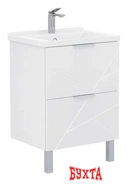 Мебель для ванных комнат Volna Тумба под умывальник Twing 60.2Y Миранда Артвин (белый) 1
