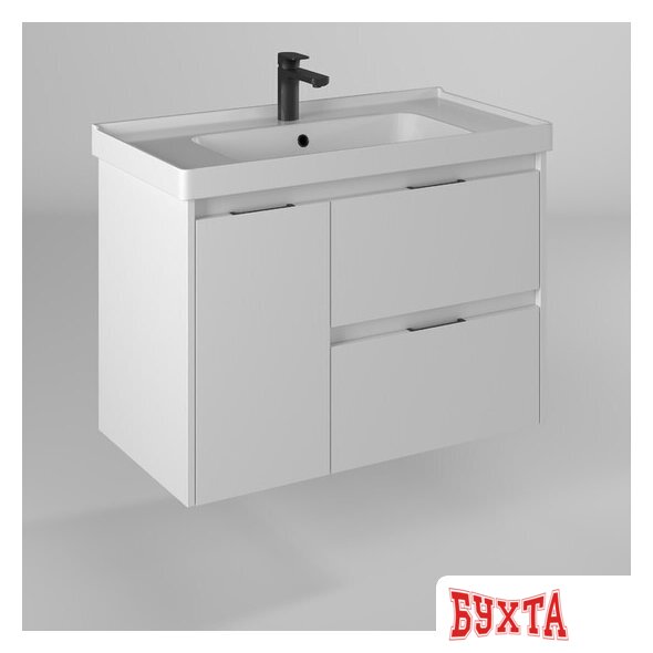 Мебель для ванных комнат Briz Тумба подвесная Вена 90 с умывальником Грэйс