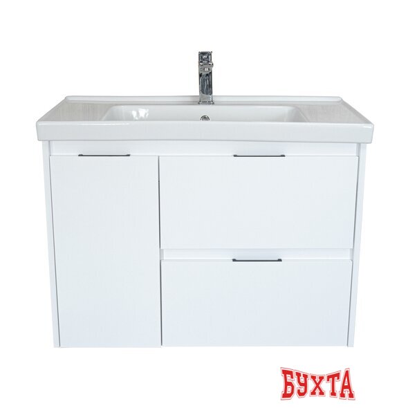 Мебель для ванных комнат Briz Тумба подвесная Вена 90 с умывальником Грэйс 5