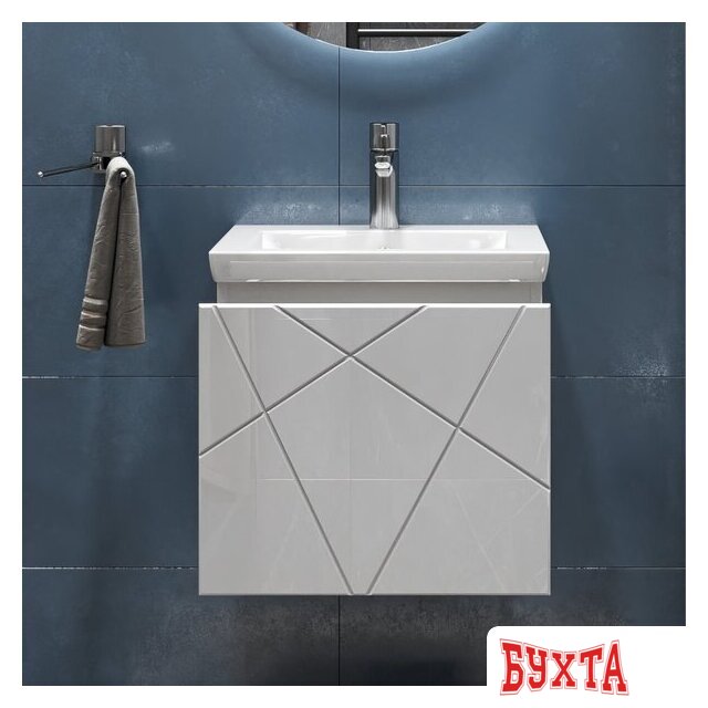 Мебель для ванных комнат Vigo Тумба под умывальник Geometry 500-0-1 Como навесная 4