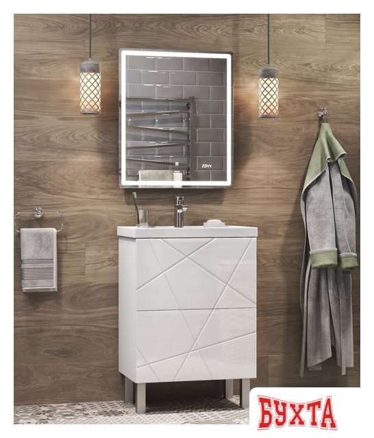 Мебель для ванных комнат Vigo Тумба под умывальник Geometry 500-0-2 5