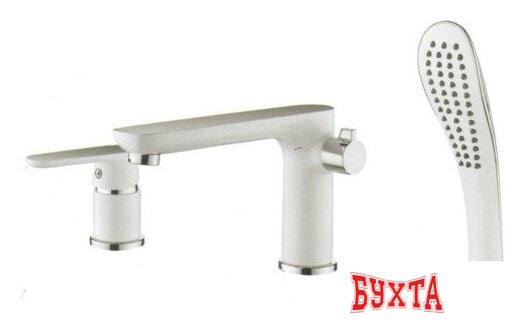 Смеситель Ledeme L1153W (белый/хром) 1