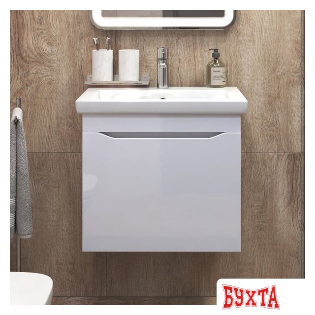 Мебель для ванных комнат Vigo Тумба под умывальник Grani 600-0-1 Como навесная 3