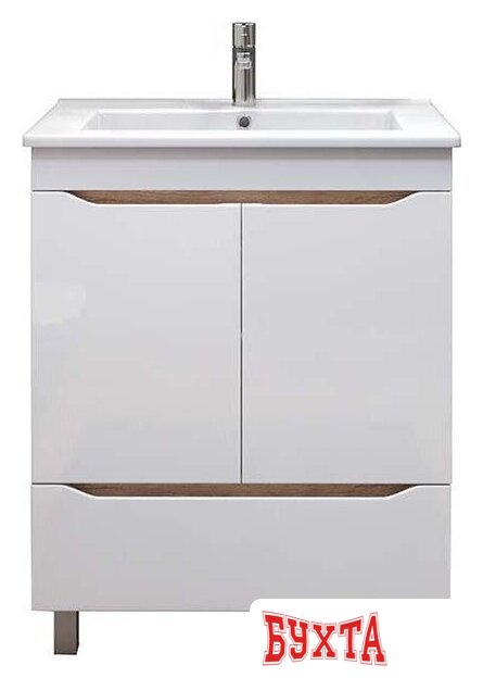 Мебель для ванных комнат Vigo Тумба под умывальник Grani 600-2-1 Элина (дуб золотой)