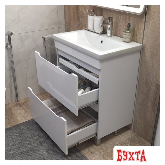 Мебель для ванных комнат Vigo Тумба под умывальник Grani 700-0-2 Como 4