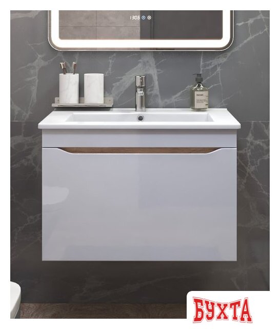 Мебель для ванных комнат Vigo Тумба под умывальник Grani 750-0-1 Оскар подвесная (дуб золотой) 3