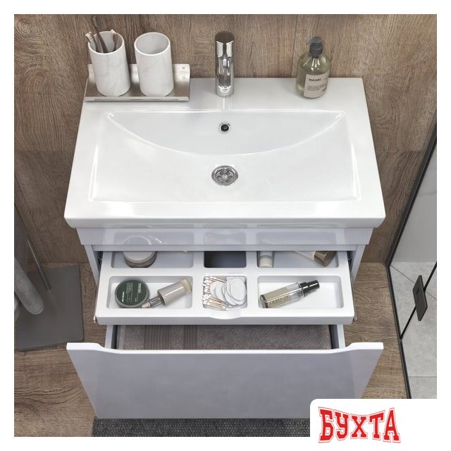 Мебель для ванных комнат Vigo Тумба под умывальник Grani 800-0-1 Como навесная 5