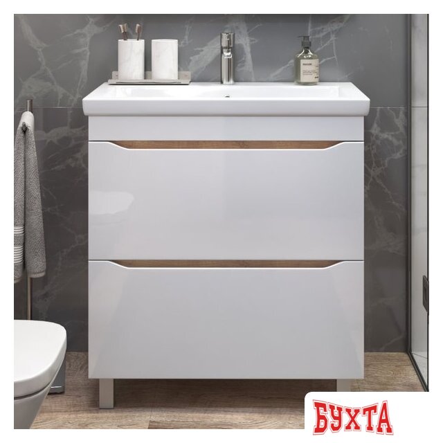 Мебель для ванных комнат Vigo Тумба под умывальник Grani 800-0-2 Como (дуб золотой) 3