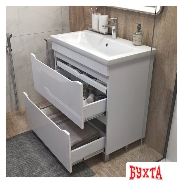 Мебель для ванных комнат Vigo Тумба под умывальник Grani 800-0-2 Como 4