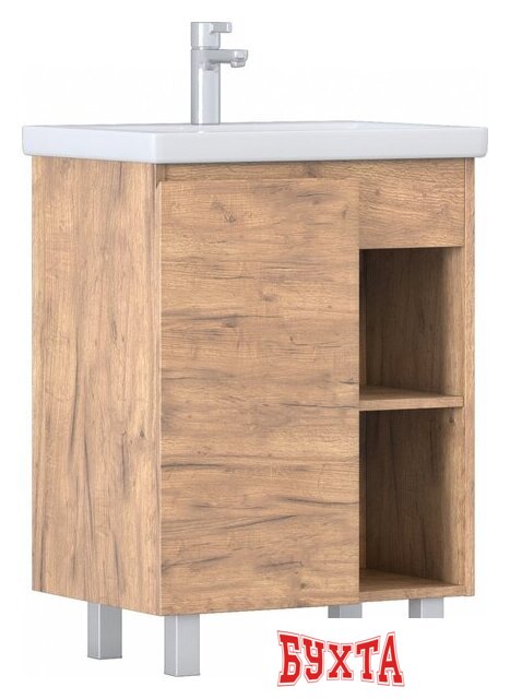 Мебель для ванных комнат Vigo Тумба под умывальник Milos 600-1-0 Como (дуб золотой)