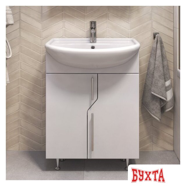 Мебель для ванных комнат Vigo Тумба под умывальник Turin 600-2-0 Уют 3