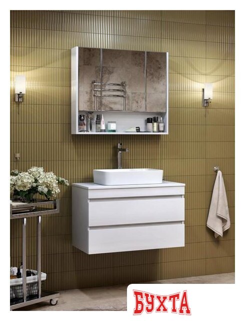 Мебель для ванных комнат Vigo Тумба под умывальник Urban 700-0-2 со столешницей подвесная 5