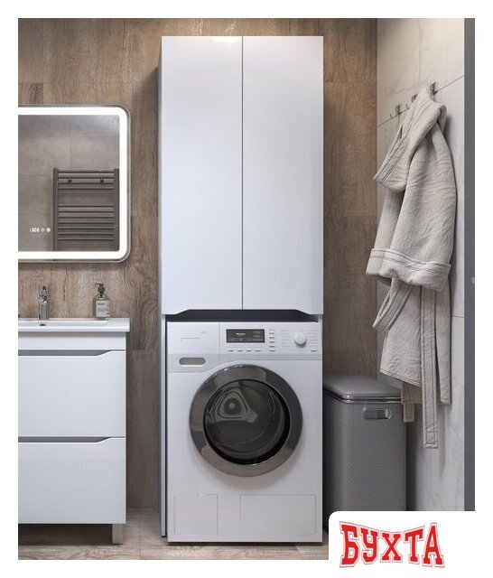 Мебель для ванных комнат Vigo Шкаф комбинированный Grani 640 под стиральную машину 3