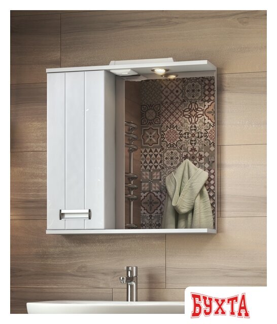 Мебель для ванных комнат Vigo Зеркало Diana 700 лев со спотом 4