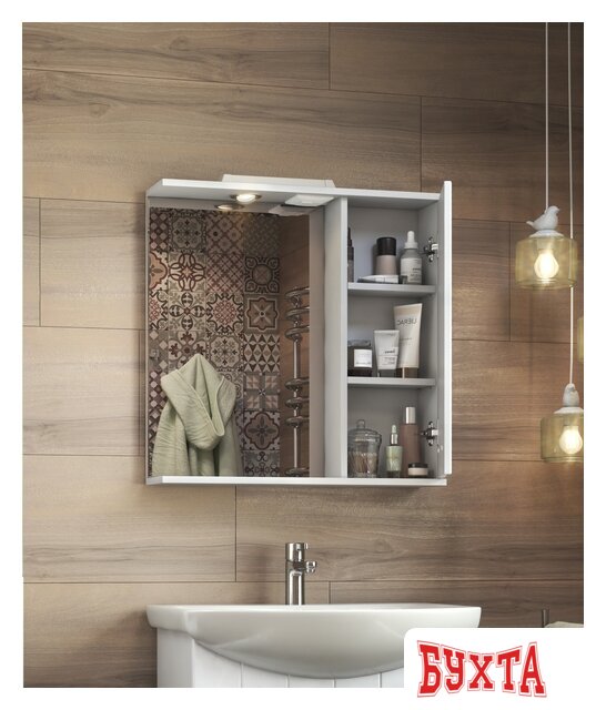 Мебель для ванных комнат Vigo Зеркало Diana 600 прав со спотом 4