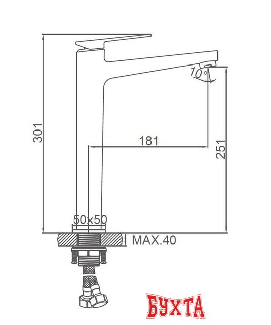 Смеситель Ledeme L1178B 2