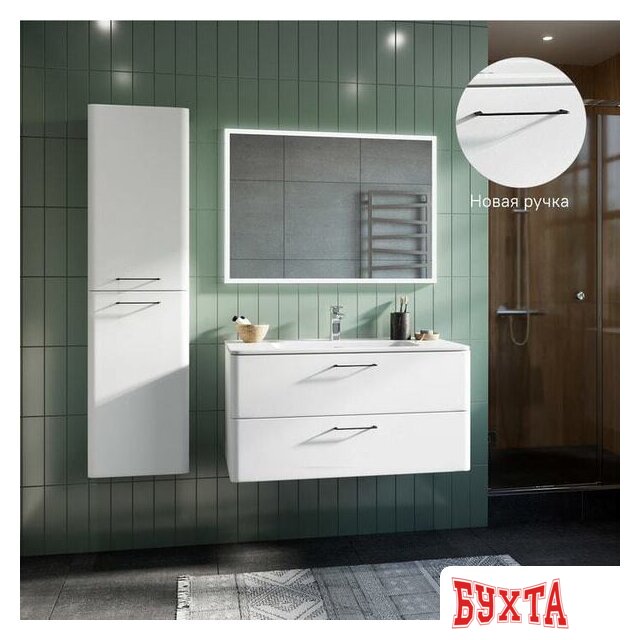 Мебель для ванных комнат IDDIS Тумба с умывальником Brick 80 BRI80W0i95K 5