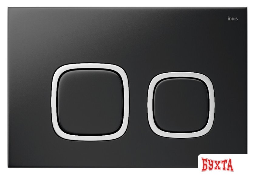 Панель смыва IDDIS Unisteel UNI04BCi77 (матовый черный)