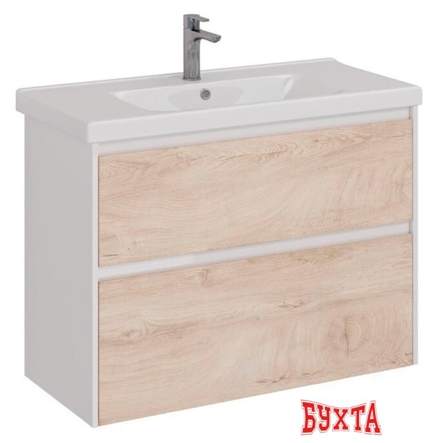 Мебель для ванных комнат Lemark Тумба под умывальник Combi 100 LM03C100T (белый глянец) 3