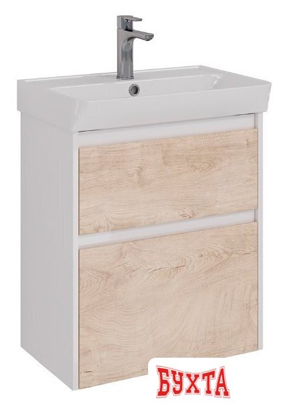 Мебель для ванных комнат Lemark Тумба под умывальник Combi 60 LM03C60T (белый глянец)