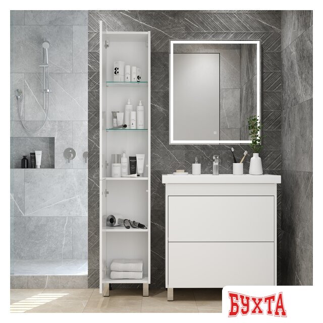 Мебель для ванных комнат Briz Пенал Риччи 35 левый 4