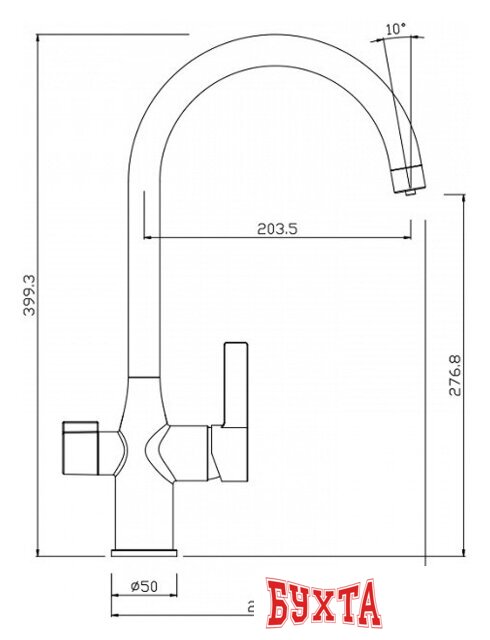 Смеситель IDDIS Pure PURSBFJi05 (хром) 2