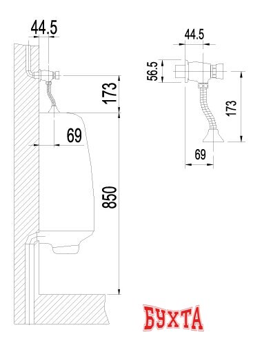 Смывное устройство Lemark Project LM4612C 2