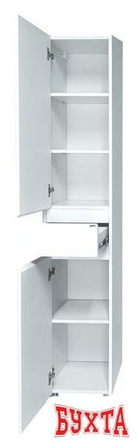 Мебель для ванных комнат Misty Алиса - 35 Пенал с 1 ящ. напольный левый, белая эмаль - Э-Али0501-01Л 2