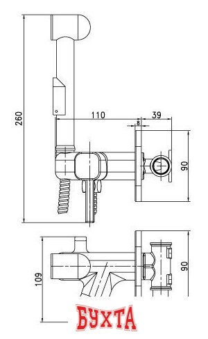 Гигиенический душ Lemark Solo LM7165C 2