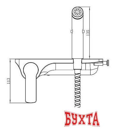 Гигиенический душ Lemark Solo LM7168CW 3