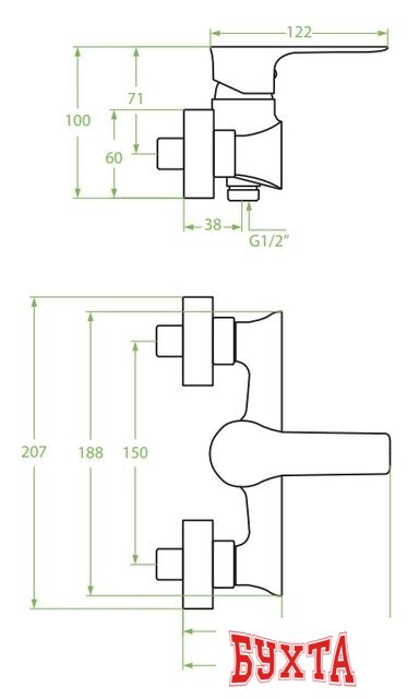 Смеситель Laveo Raila BLL 040D 2