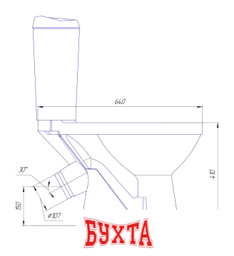 Унитаз напольный Rosa Комфорт Люкс микролифт 3