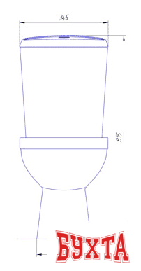 Унитаз напольный Rosa Комфорт (зеленый) 4